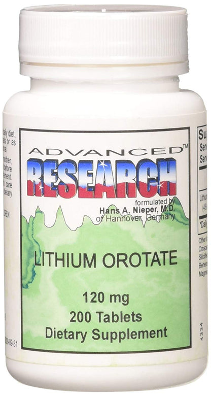 NCI Advanced Research Lithium Ootate 120 mg | 400 Tablets Pack of 2 | Nutrient Carriers