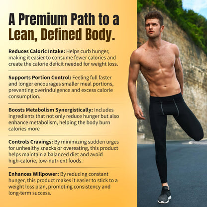 Nutrimend IQ Premium Male Weight Loss – Appetite Suppressant & Energy Booster | 60 Capsules