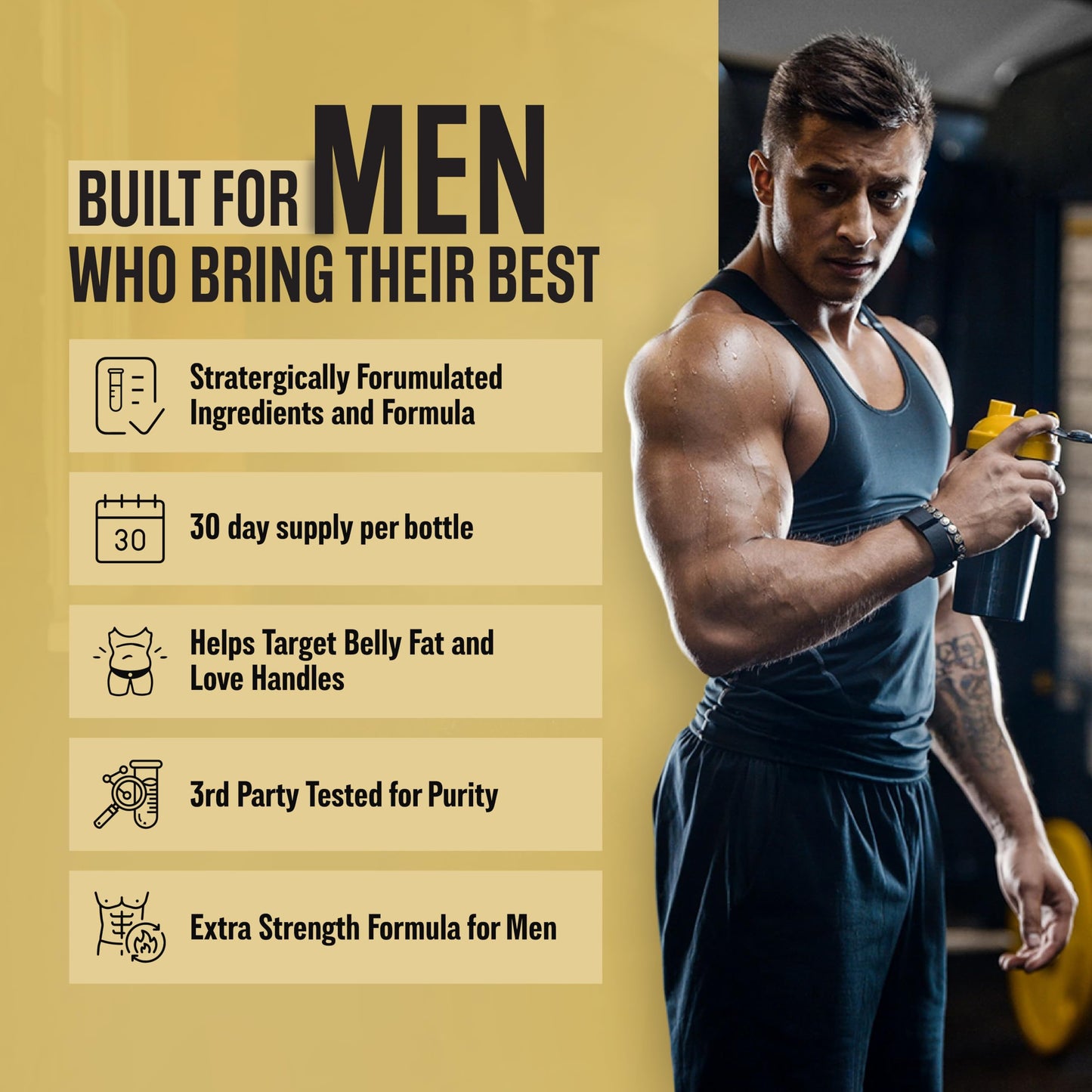 Nutrimend IQ Male Performance Burner – GLP-1 Fat Burner for Men