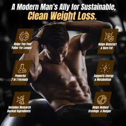 Nutrimend IQ Premium Male Weight Loss – Appetite Suppressant & Energy Booster | 60 Capsules