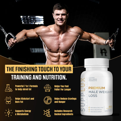 Nutrimend IQ Premium Male Weight Loss – Appetite Suppressant & Energy Booster | 60 Capsules