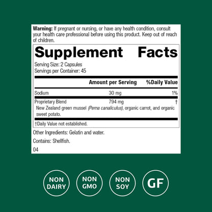 Standard Process Nutrimere – Joint Health Support (Perna Canaliculus & Green Mussel) – 90 Capsules