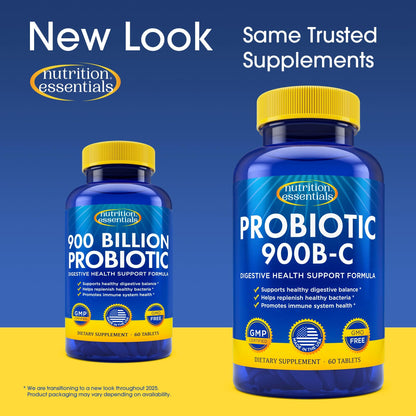Nutrition Essentials GMP Certified Probiotic Dietary Supplement – 6 Bottles, 360 Capsules