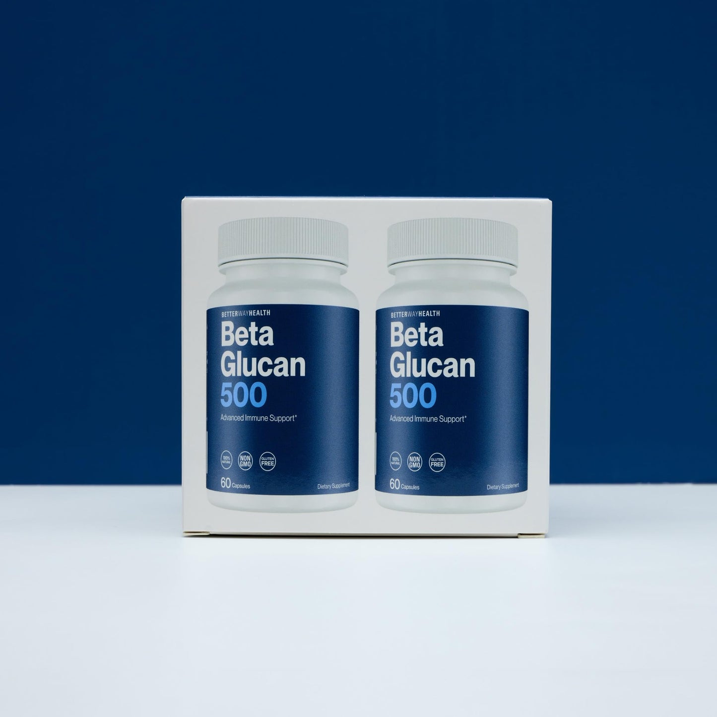 Better Way Health Advanced Immune Readiness Beta Glucan 500 — 500mg, 60 Capsules (Pack of 2)