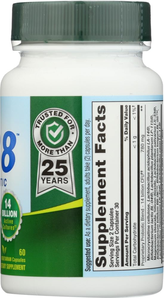 Nutrition Now PB 8 Probiotic Acidophilus – Vegetarian, 60 Count