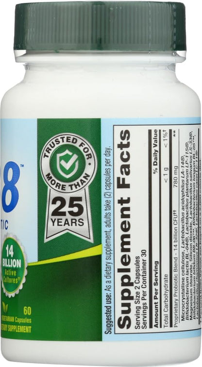 Nutrition Now PB 8 Probiotic Acidophilus – Vegetarian, 60 Count