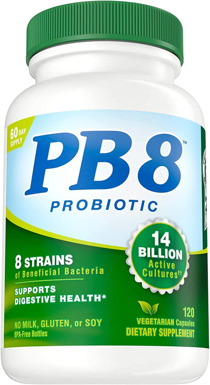 Nutrition Now PB8 Pro-Biotic Vegetarian Acidophilus – Pack of 3 x 120 Vegetarian Capsules
