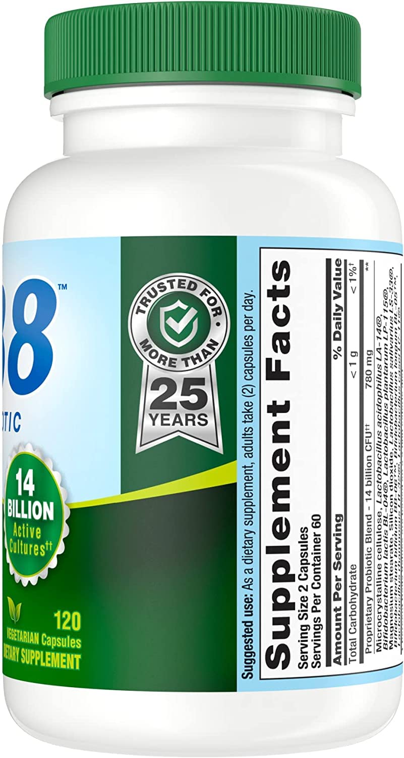 Nutrition Now PB8 Pro-Biotic Vegetarian Acidophilus – Pack of 3 x 120 Vegetarian Capsules