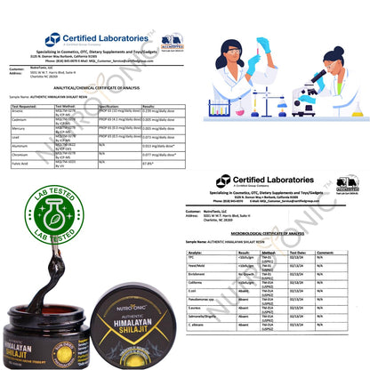 NutroTonic Authentic Himalayan Shilajit Resin | 60 Days Sun-Dried, Lab-Tested