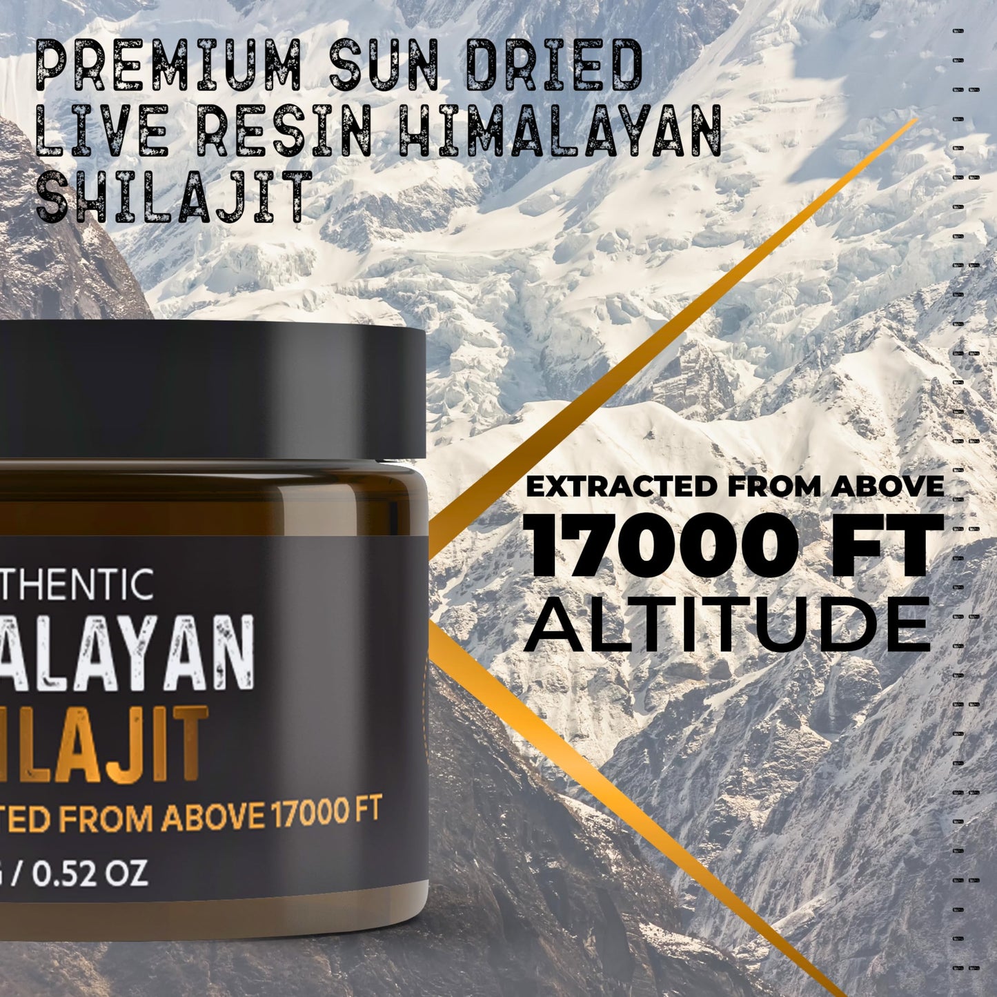 NutroTonic Authentic Himalayan Shilajit Resin | 60 Days Sun-Dried, Lab-Tested