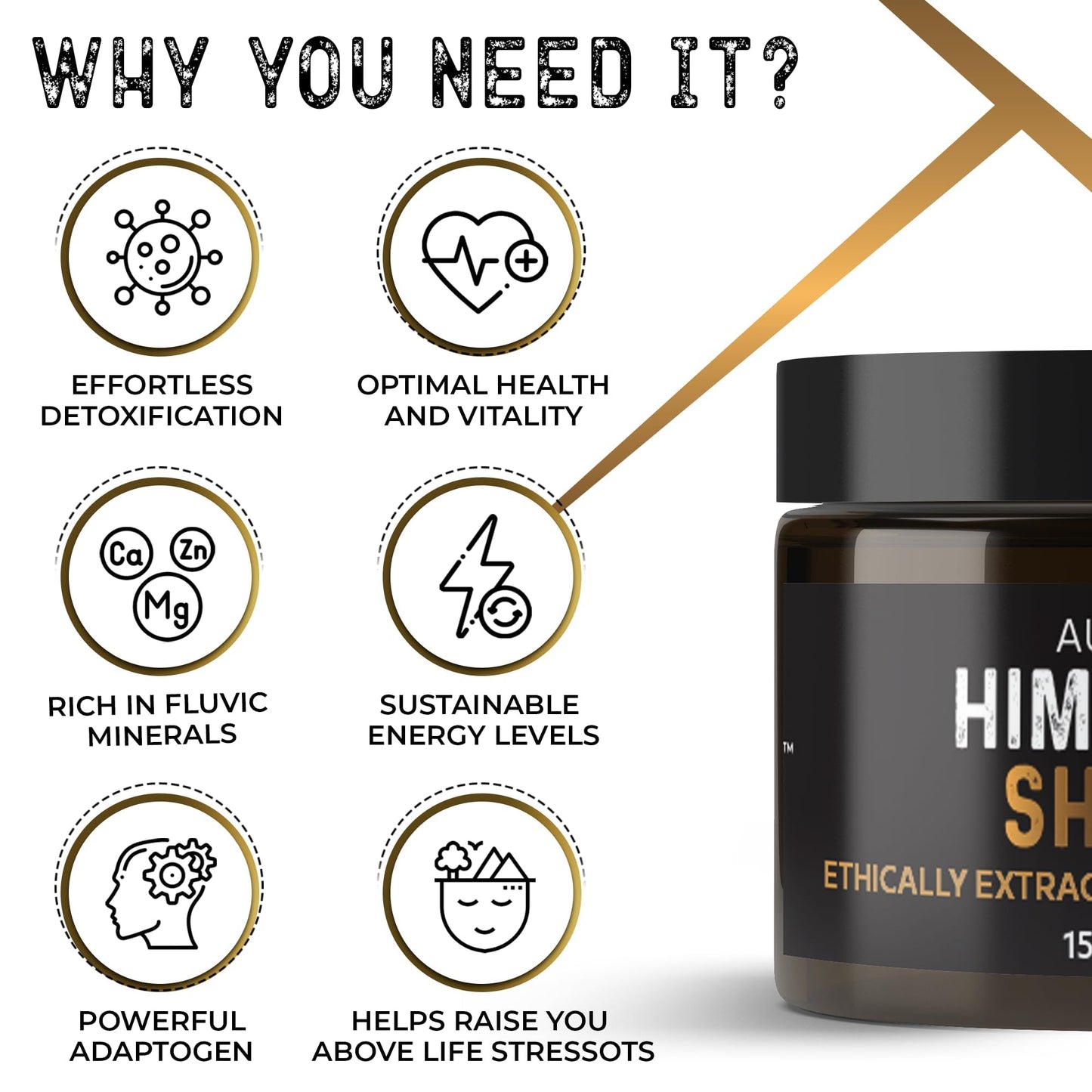 NutroTonic Authentic Himalayan Shilajit Resin | 60 Days Sun-Dried, Lab-Tested