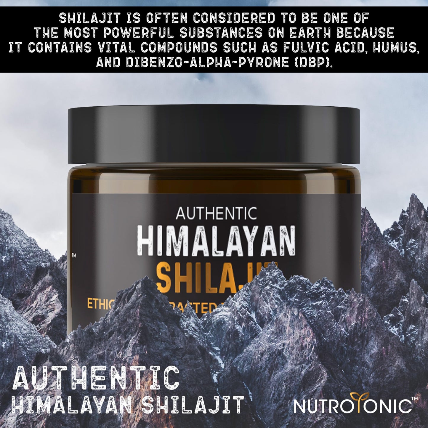 NutroTonic Authentic Himalayan Shilajit Resin | 60 Days Sun-Dried, Lab-Tested