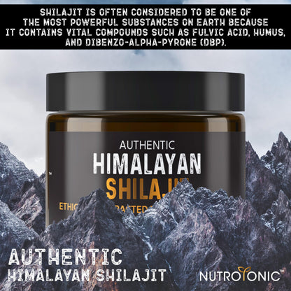 NutroTonic Authentic Himalayan Shilajit Resin | 60 Days Sun-Dried, Lab-Tested