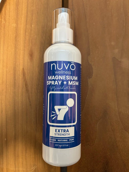 Nuvo Wellness Magnesium Spray with MSM – Extra Strength, Light Lavender – 12oz