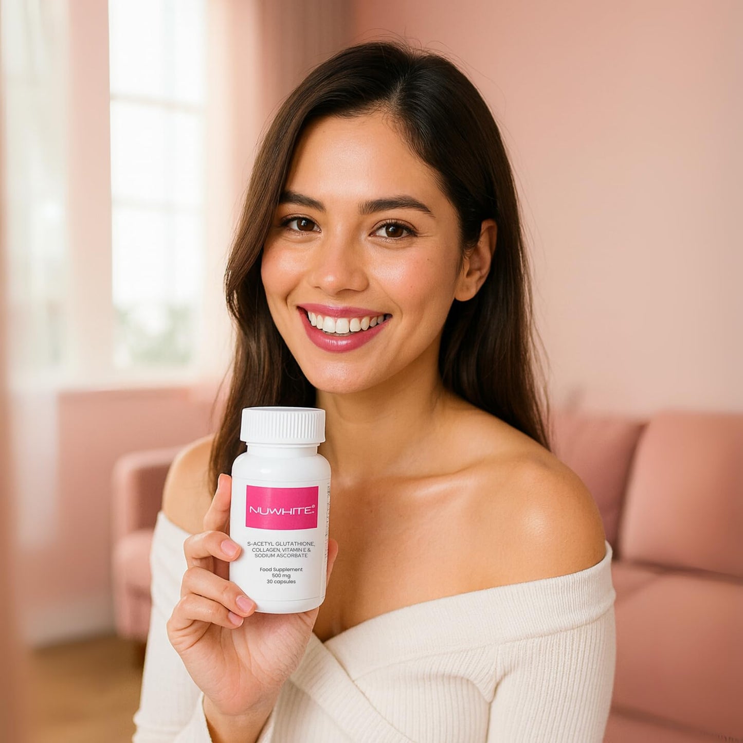 NuWhite S-Acetyl Glutathione 30 Capsules – New Improved Formula for Radiant Skin
