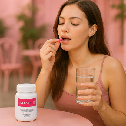 NuWhite S-Acetyl Glutathione 30 Capsules – New Improved Formula for Radiant Skin
