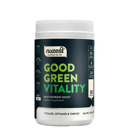 Nuzest Good Green Vitality Greens Powder – Vegan Multivitamin with 75+ Ingredients (300g)