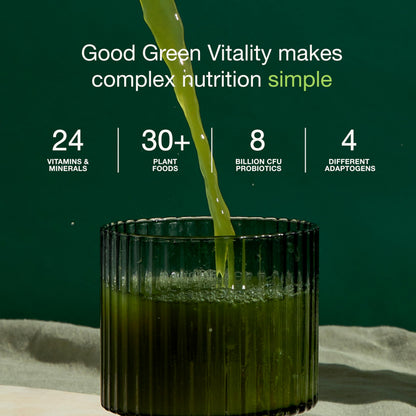 Nuzest Good Green Vitality Greens Powder – Vegan Multivitamin with 75+ Ingredients (300g)