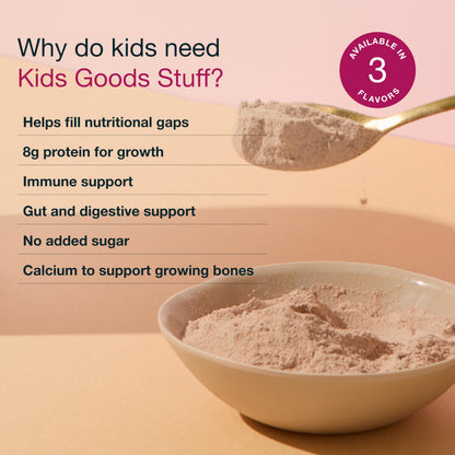 Nuzest Kids Good Stuff Vegan Smoothie Mix Vanilla Caramel - Dairy Free Multivitamin Shake