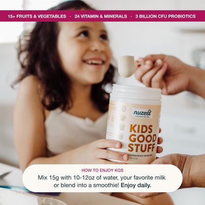 Nuzest Kids Good Stuff Vegan Smoothie Mix Vanilla Caramel - Dairy Free Multivitamin Shake