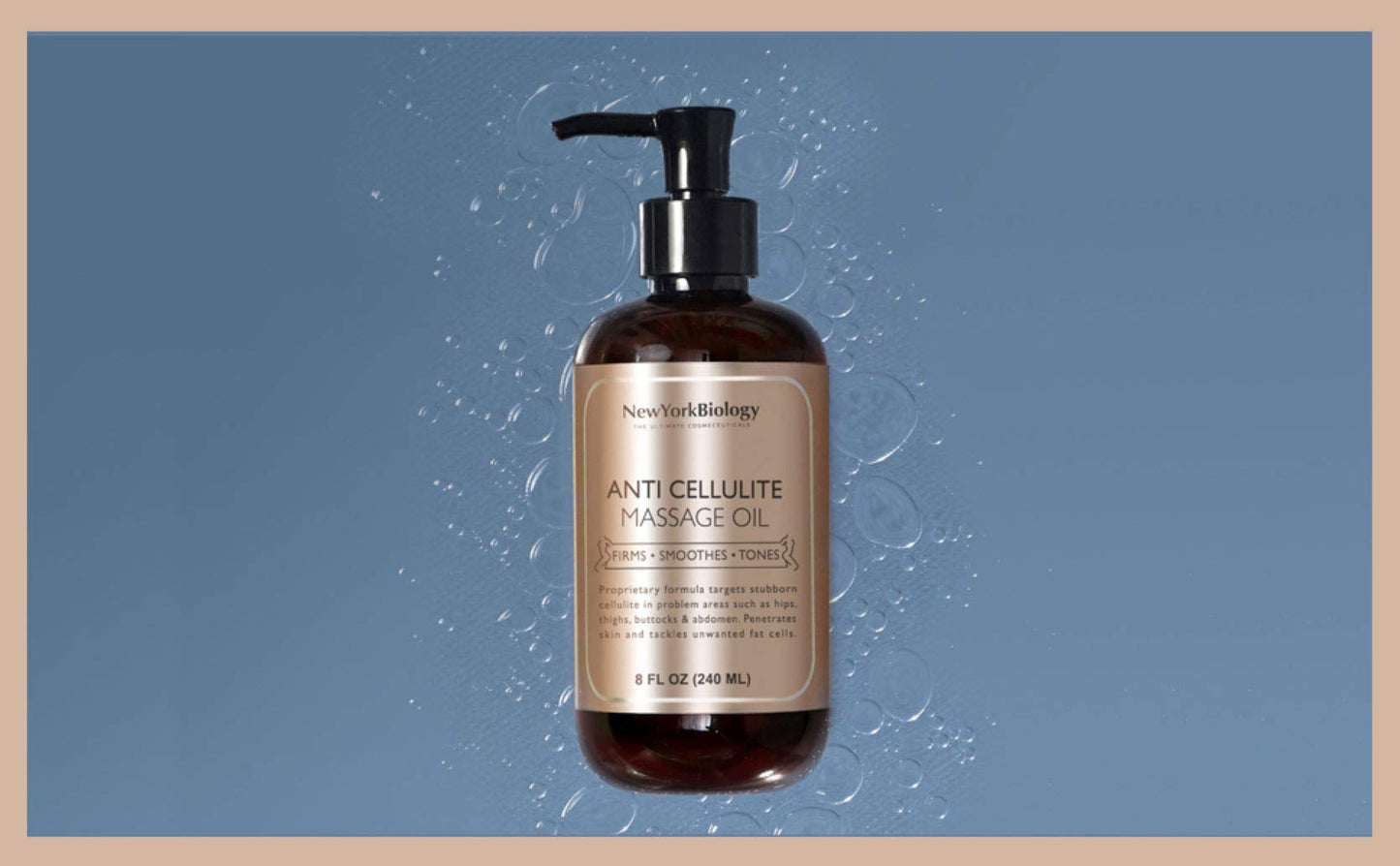 New York Biology Anti Cellulite Massage Oil 8 oz – 100% Natural Oils