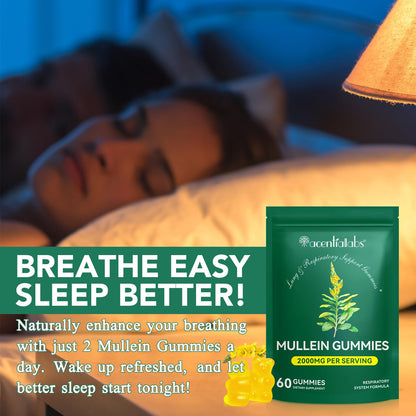 Nyloriaine Mullein Gummies for Lungs – Mullein Extract & Immune Support