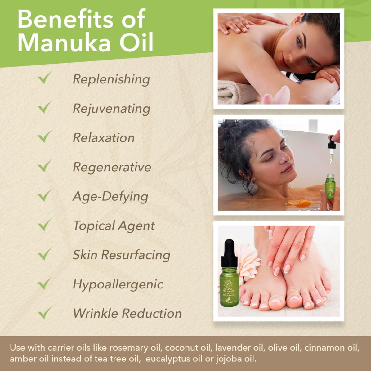 100% Pure NZ Manuka Oil | Organic Essential Oil | 35x Stronger Than Tea Tree