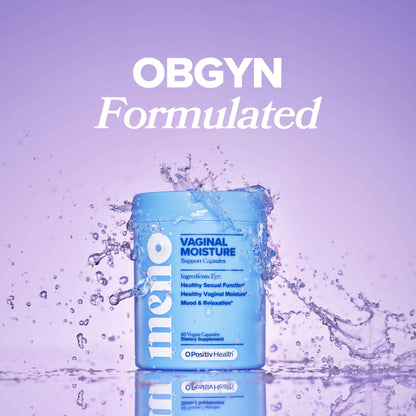 O Positiv MENO Vaginal Moisture Support Capsules – Hormone-Free, OBGYN-Formulated (3-Pack, 30 Servings)