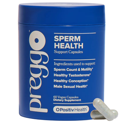 O Positiv Prego Sperm Health Capsules for Men – OBGYN-Formulated with Tongkat Ali, NAC & Alpha Lipoic Acid (60 Count)