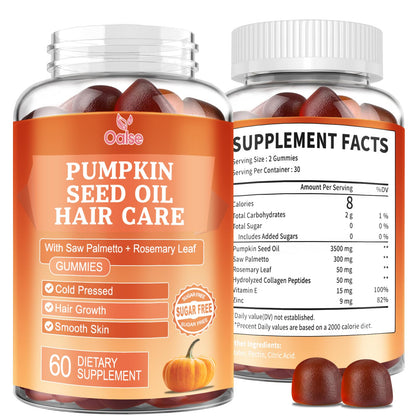 OALSE Pumpkin Seed Oil Gummies with Saw Palmetto – 3500mg per Serving, Vegan, 60 Count