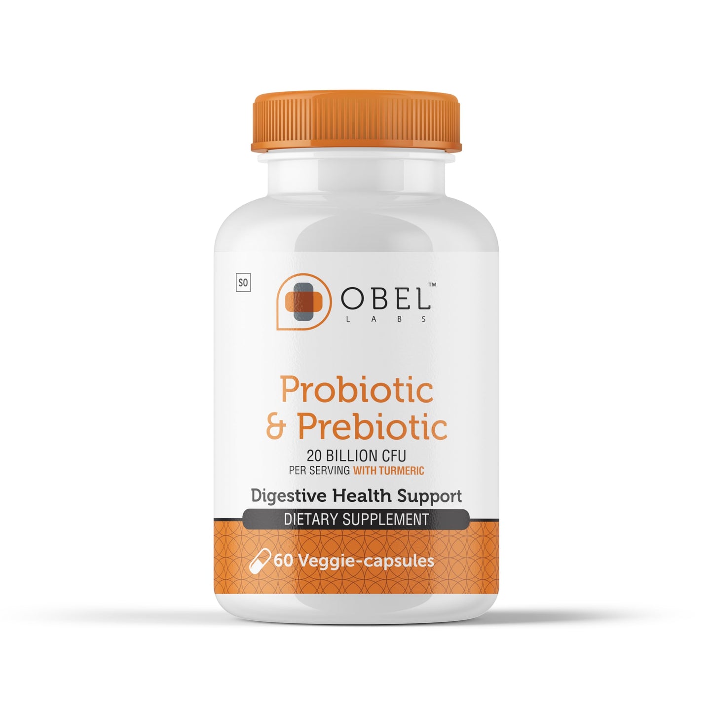 obel Probiotic & Prebiotic Digestive Health – Turmeric, 20 Billion CFU
