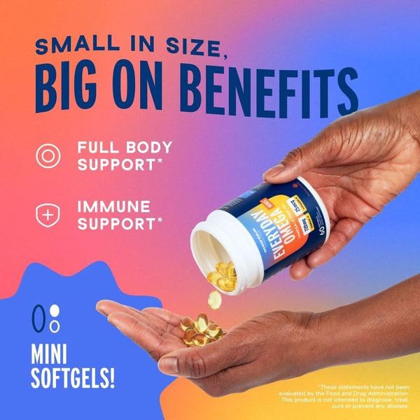 Oceanblue Omega-3 for Women | Burpless Mini Softgels with Vitamin D3 | Orange Flavor (60 Count Minicap)