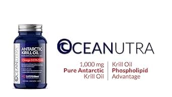 Oceanutra 100% Pure Krill Oil 1000mg – 56% Phospholipids, 60-Day Supply
