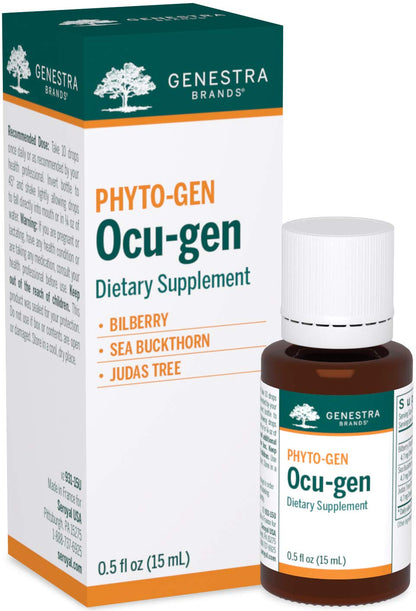 Genestra Brands Ocu-gen | Bilberry, Sea Buckthorn & Judas Tree | 0.5 fl oz