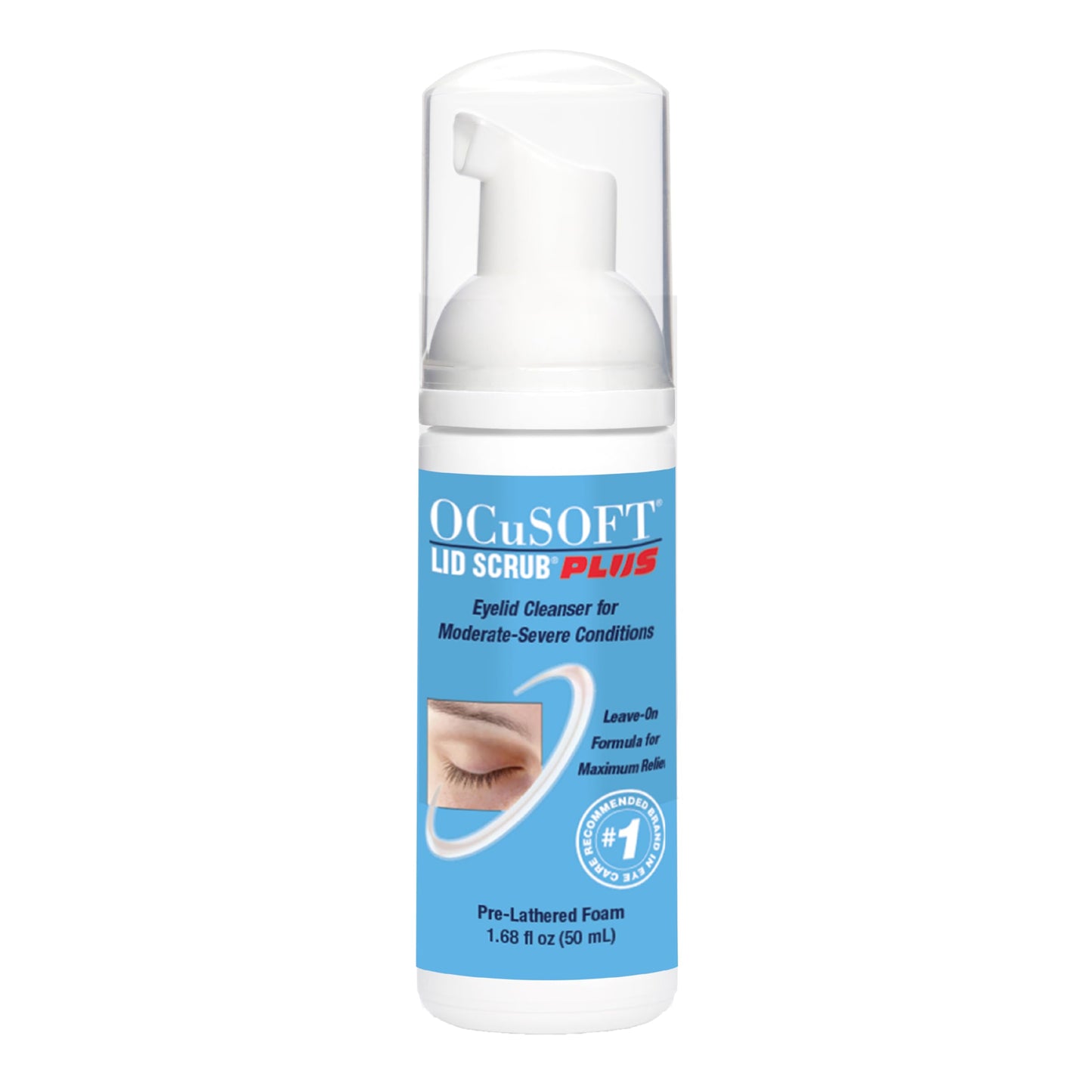 OCuSOFT Lid Scrub PLUS Foam – Instant Foaming Eyelid Cleanser for Moderate to Severe Eyelid Irritations | 1.68 fl oz