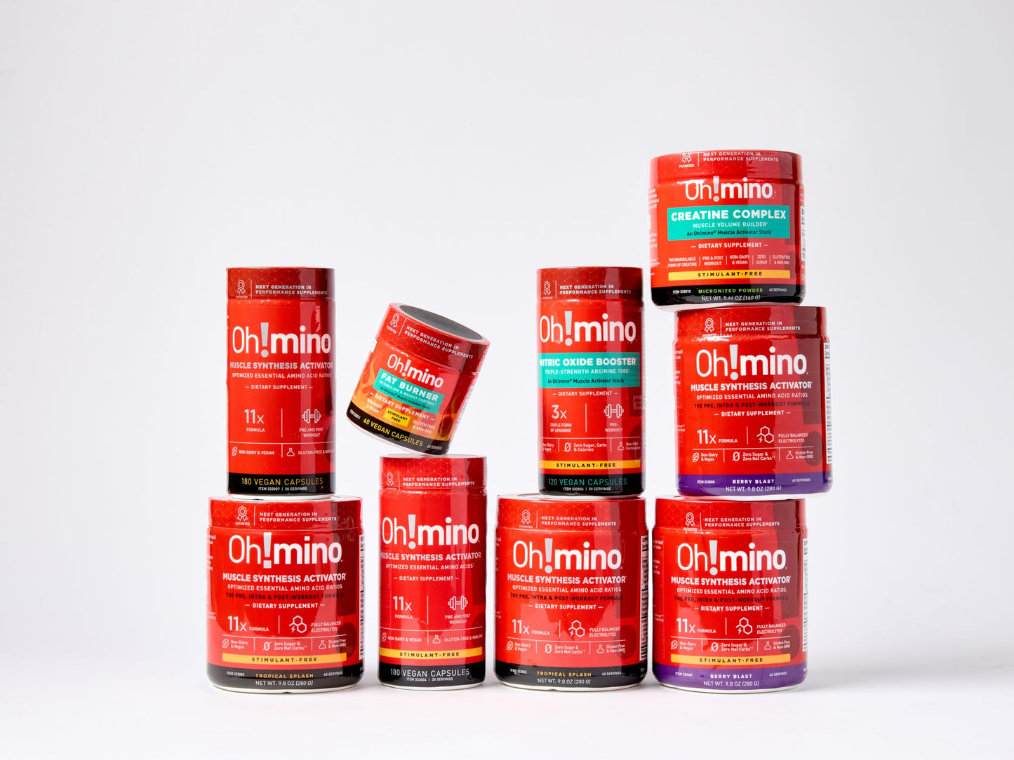 Oh!mino BCAAs + EAAs — All 9 Essential Amino Acids, Tropical Flavor