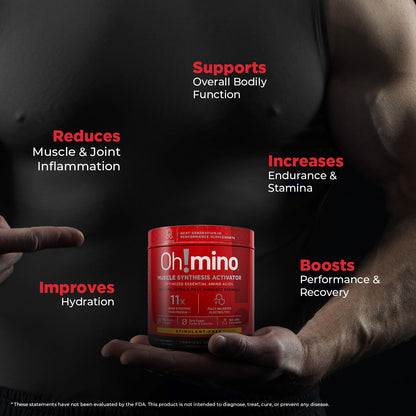 Oh!mino BCAAs + EAAs — All 9 Essential Amino Acids, Tropical Flavor