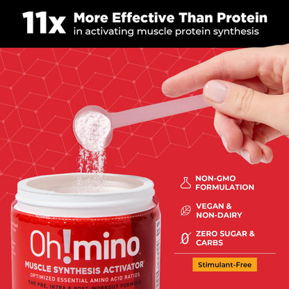 Oh!mino BCAAs + EAAs — All 9 Essential Amino Acids, Tropical Flavor
