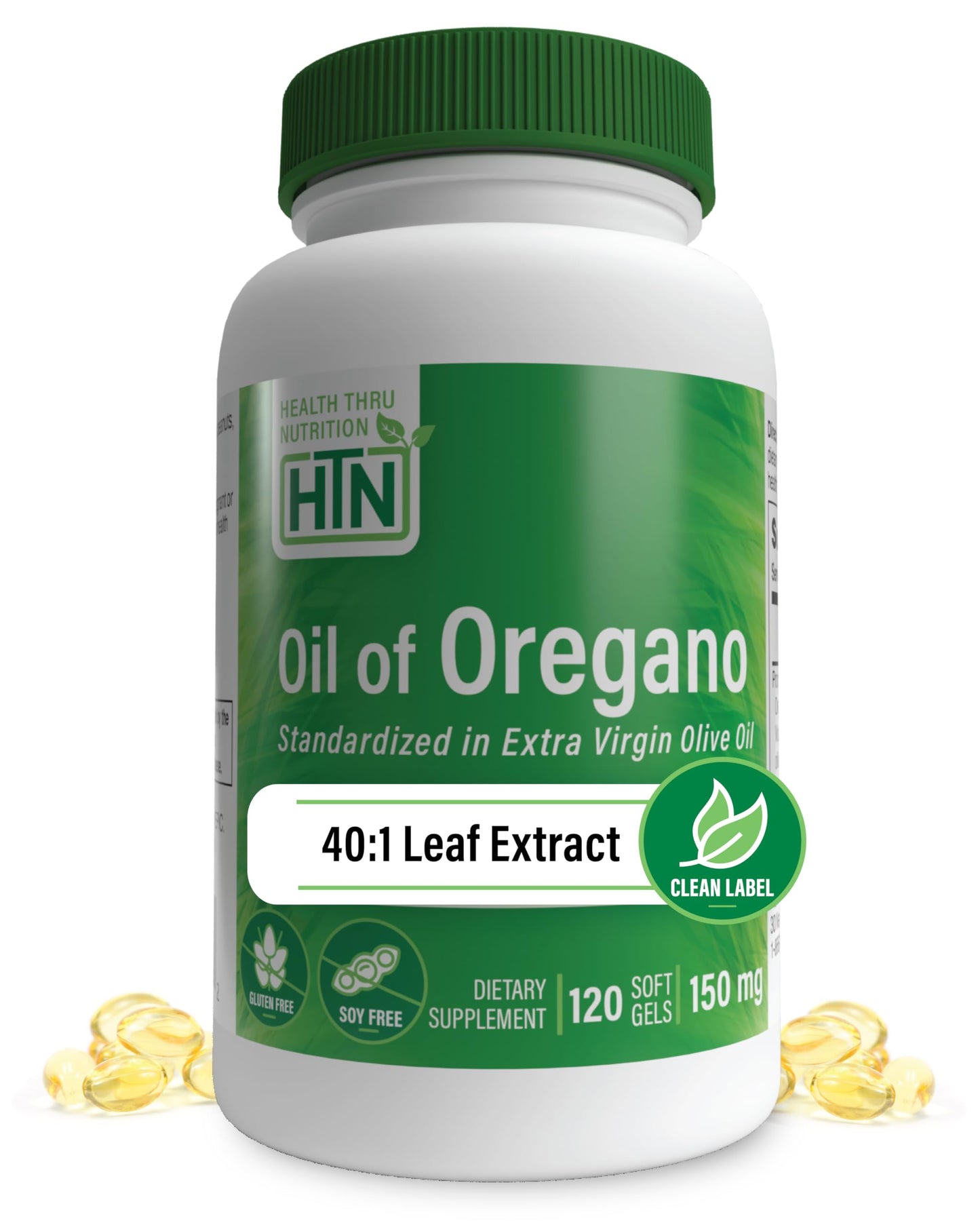 Oil of Oregano 120 Mini-Softgels – 40:1 in EVOO | Health Thru Nutrition