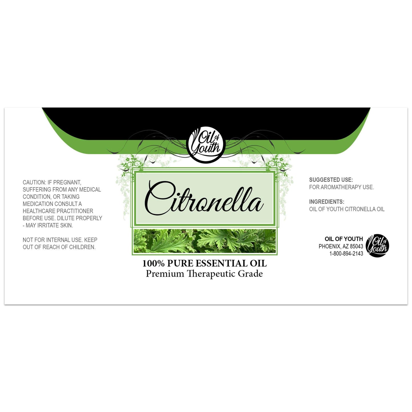 Oil of Youth Citronella Essential Oil 4 oz – Therapeutic Grade