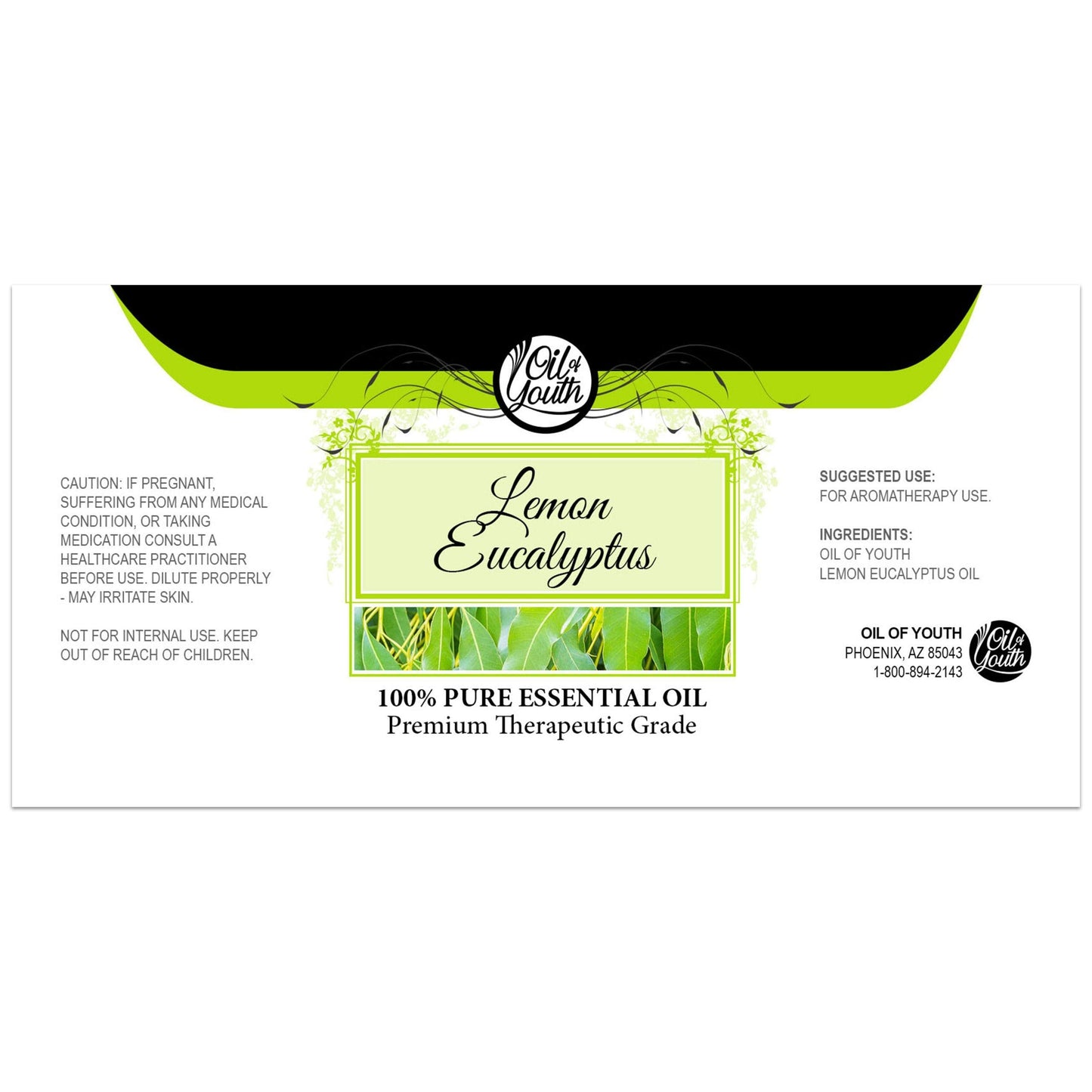 Oil of Youth Lemon Eucalyptus Essential Oil – 16oz Bulk for Aromatherapy