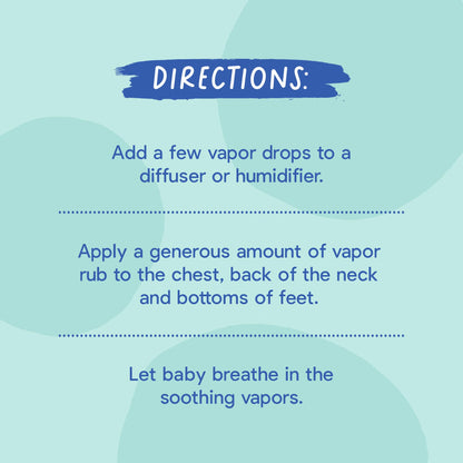 Oilogic Stuffy Nose & Cough Baby Essentials – Vapor Rub, Vapor Drops & Diffuser