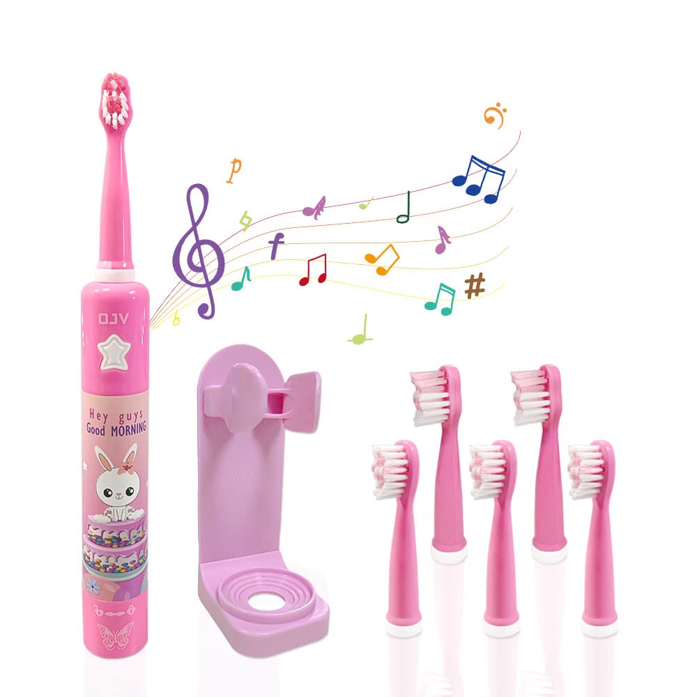 OJV 8620 Musical Kids Toothbrush – 3 Modes, 2-Min Timer, Pink