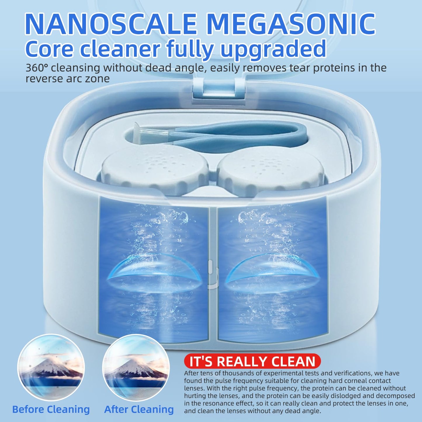 Rigid Keratoplasty Scleral Ultrasonic Cleaner for OK & RGP Lenses