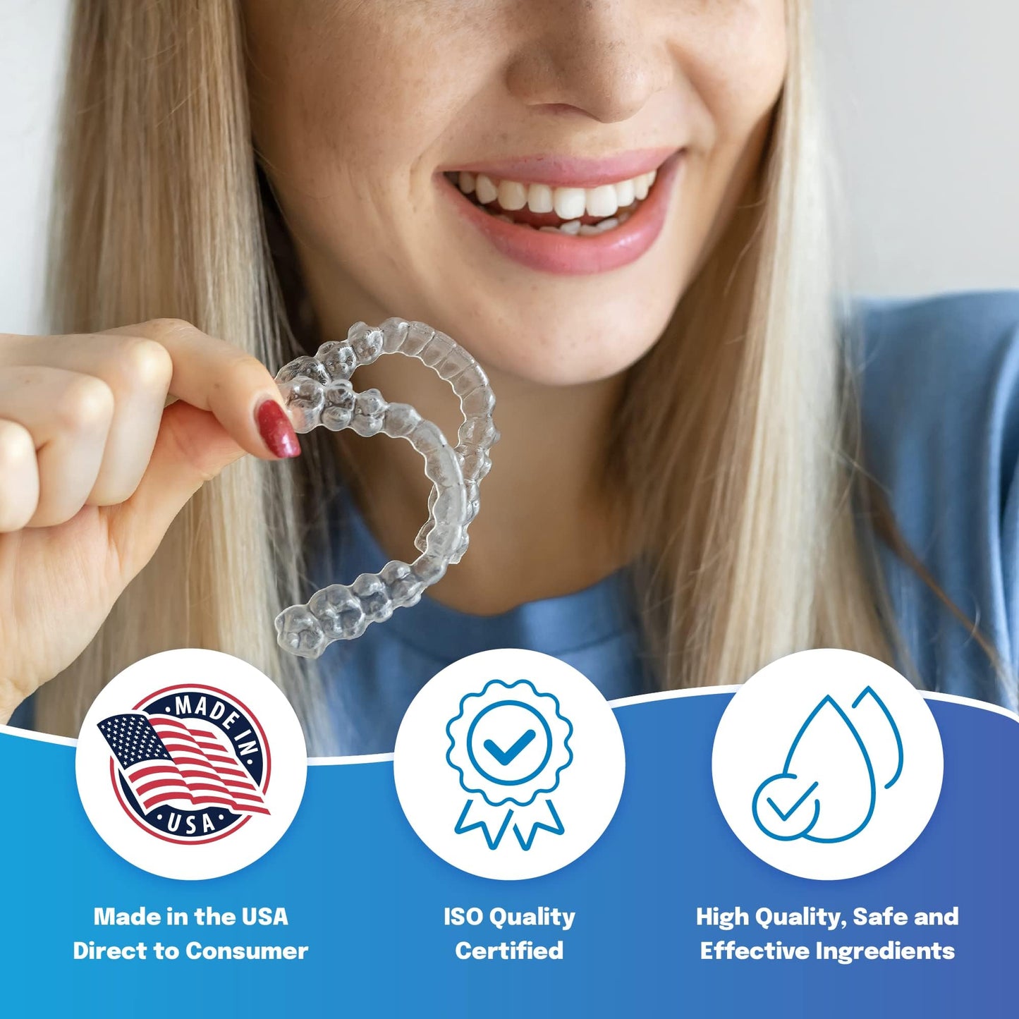 Ola Fresh Dental Appliance Cleanser - Mint Powder for Dentures & Retainers | 24 Packets