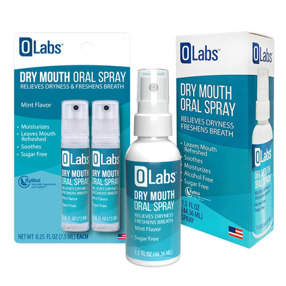 OLabs Dry Mouth Spray – Mint Flavor | Sugar Free & Alcohol Free Value Pack
