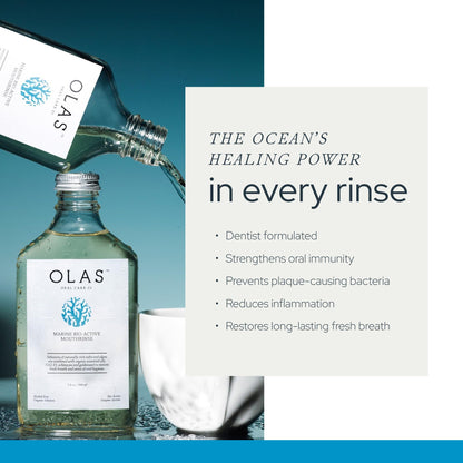 Olas Alcohol Free Mouthwash – Marine Bio-Active Rinse (Fluoride Free, 200 ml)