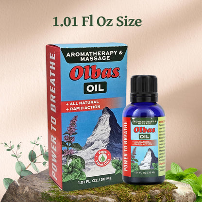 Olbas Massage and Aromatherapy Oil – 1.01 fl oz | Swiss Herbal Remedies for Muscle Relief