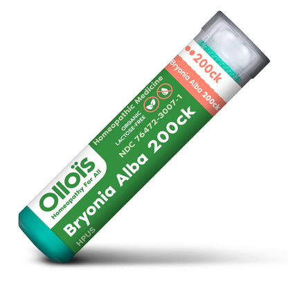 OLLOIS Bryonia Alba 200ck Organic & Lactose-Free Homeopathic Medicine, 80 Pellets