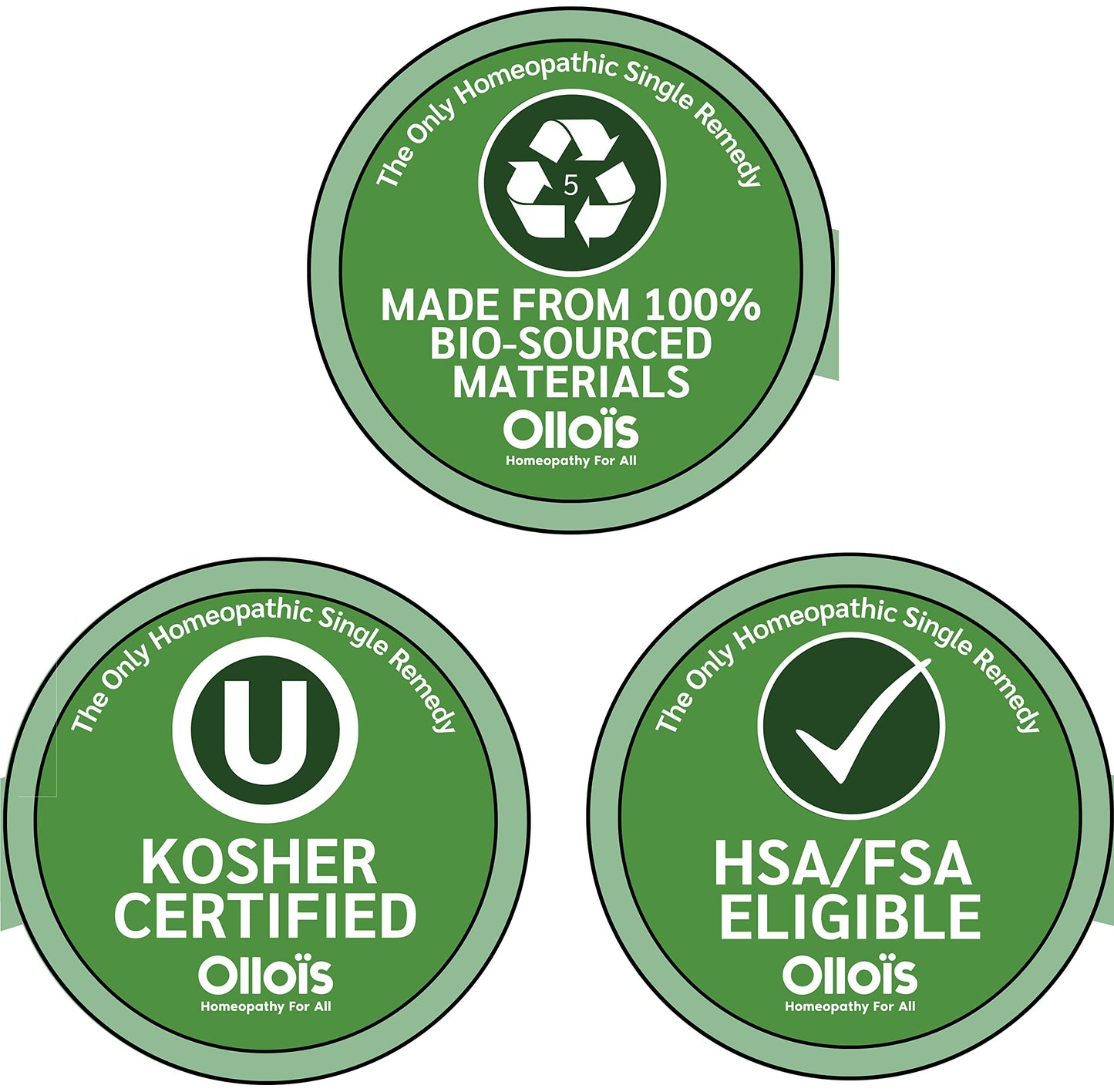 OLLOIS Essential Kit - 10 Organic, Lactose-Free, Vegan Homeopathic Remedies